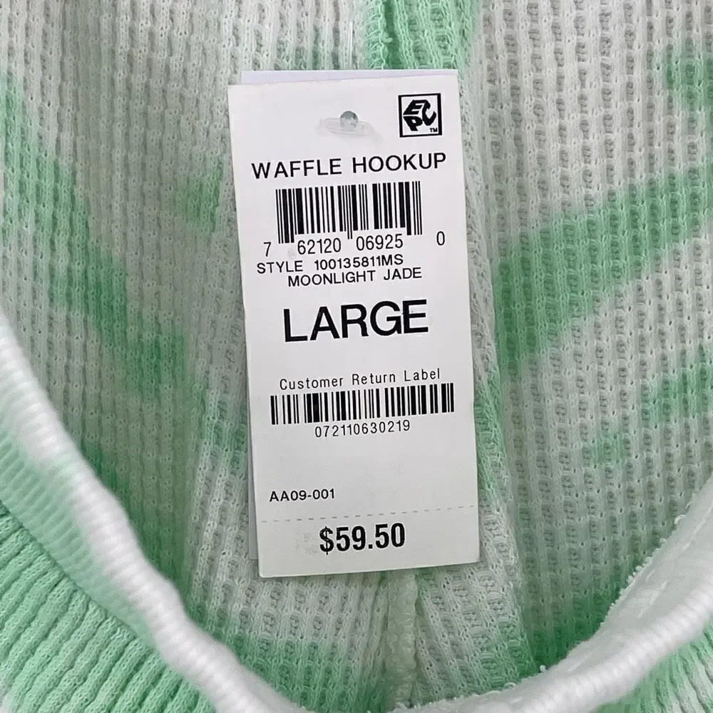 Style & Co Ribbed Knit Jogger Pants Two Tone Tie Dyed Medium Moonlight‎ Jade NWT